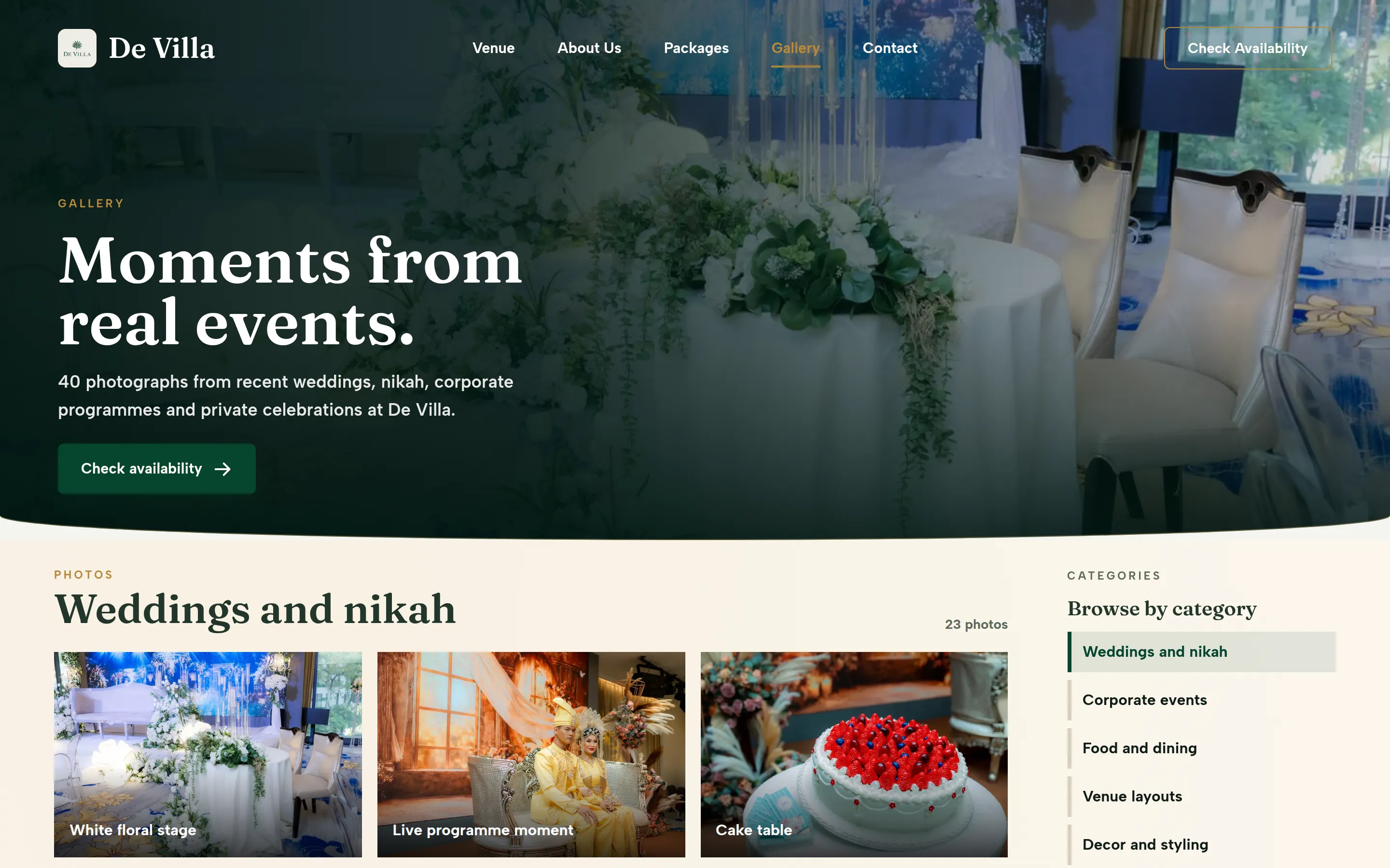 De Villa gallery page